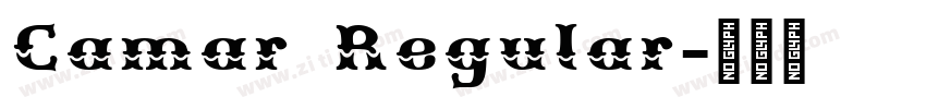 Camar Regular字体转换